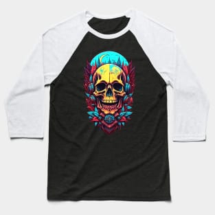 Skull Majestic Art Baseball T-Shirt